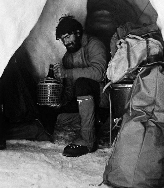 Sergio Martini al campo alto del Fitz Roy