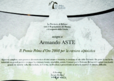 Premio "Pelmo d-oro 2008"