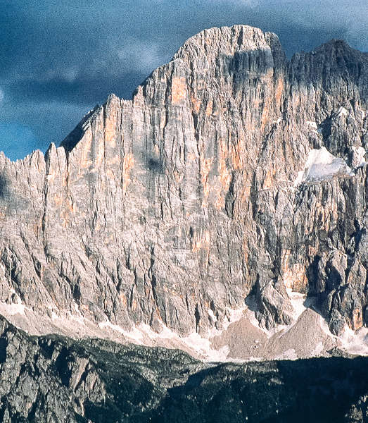 Civetta Parete Nord Ovest. Settore centrale
