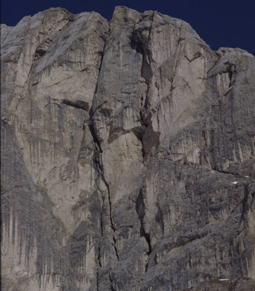 Piz Serauta parete dell'Anticima